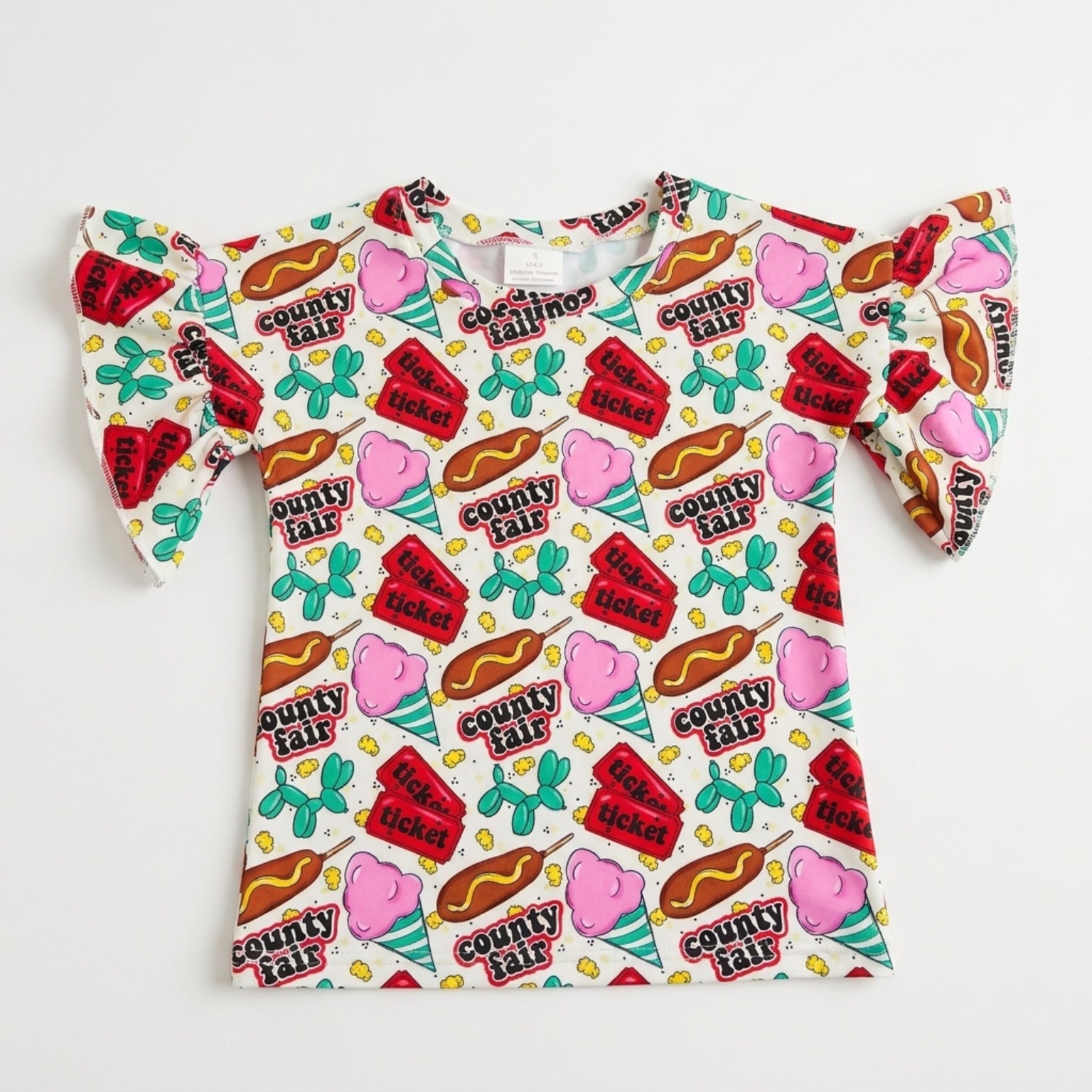 County fair ruffle tee