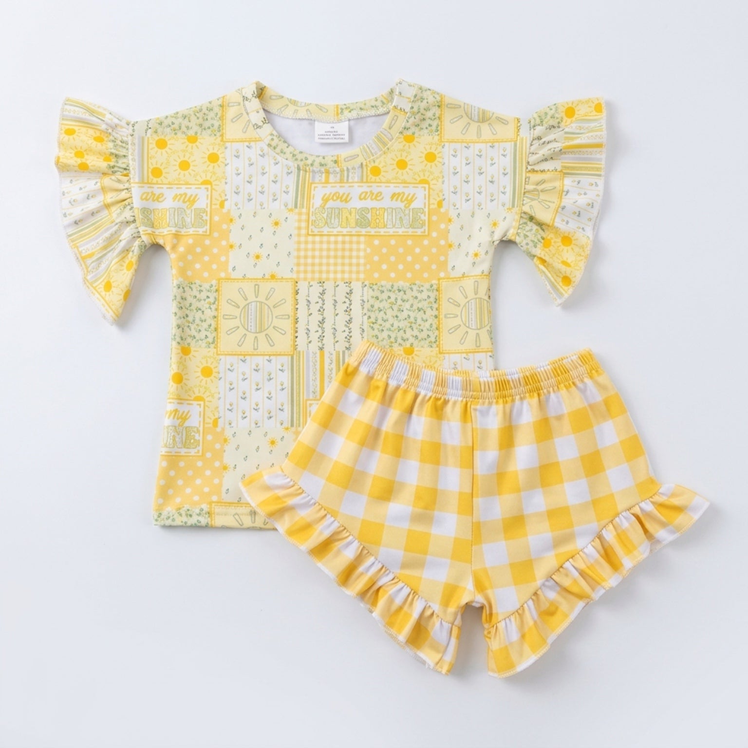 You are my sunshine ruffle set