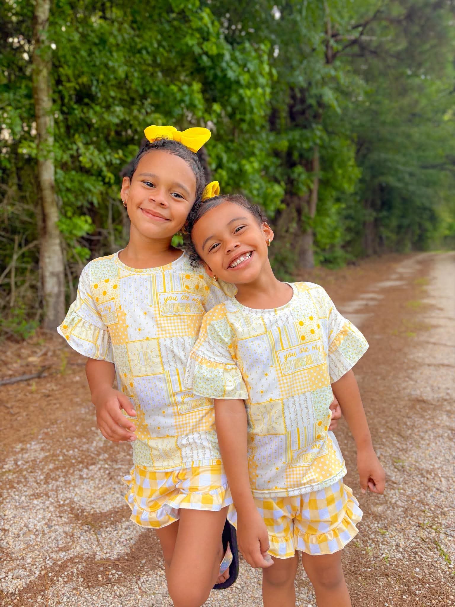 You are my sunshine ruffle set