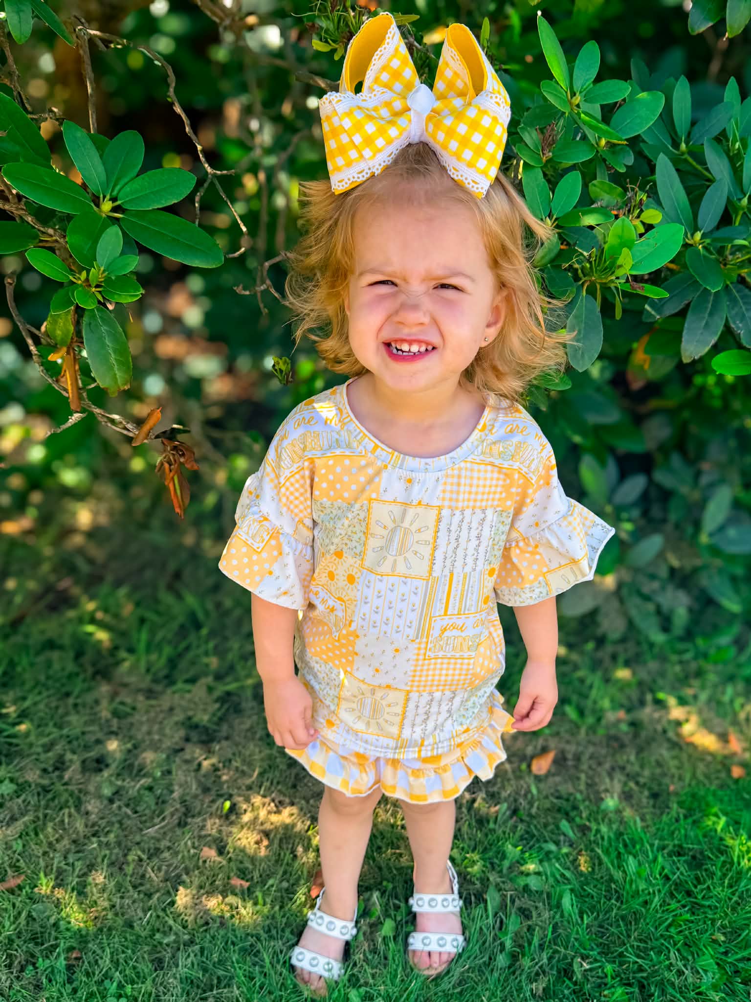You are my sunshine ruffle set