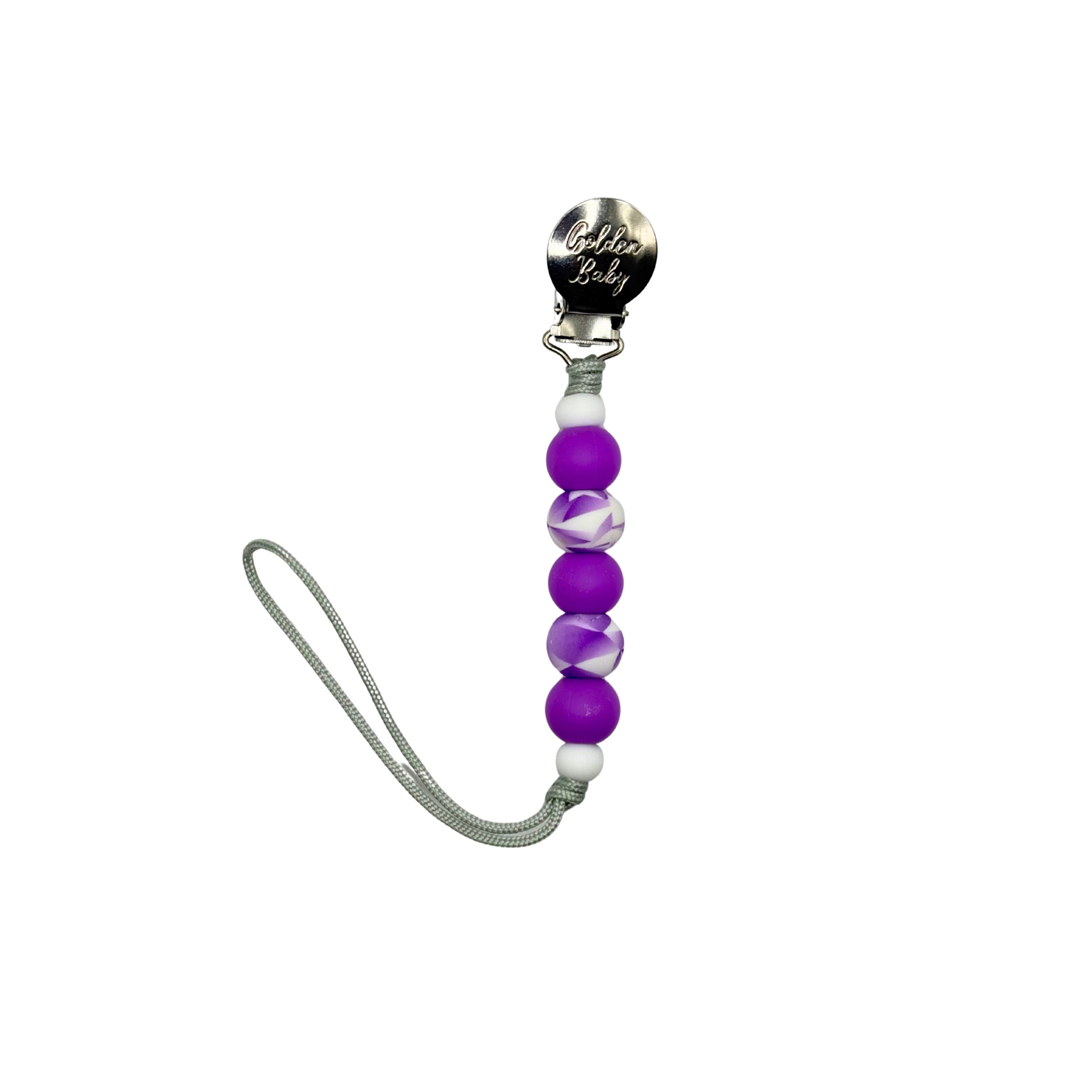 Pacifier Clip // Purple Prism