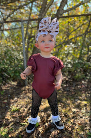 Brown flutter cotton leo