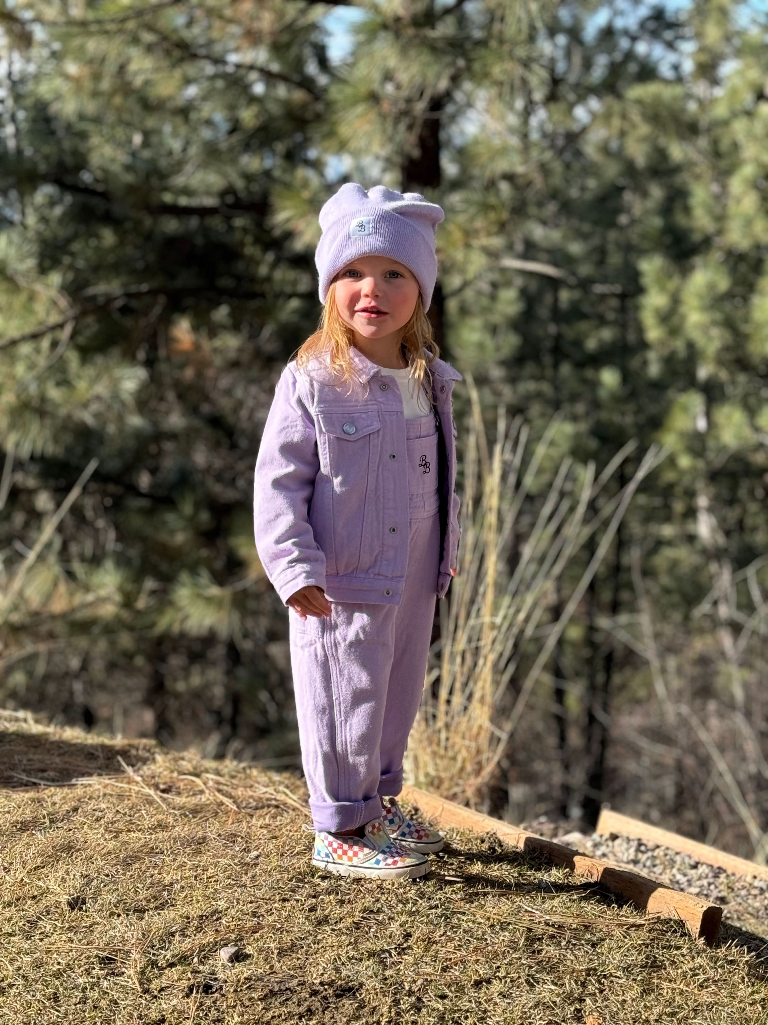 Lilac | Bamboo Lined Denim Overall