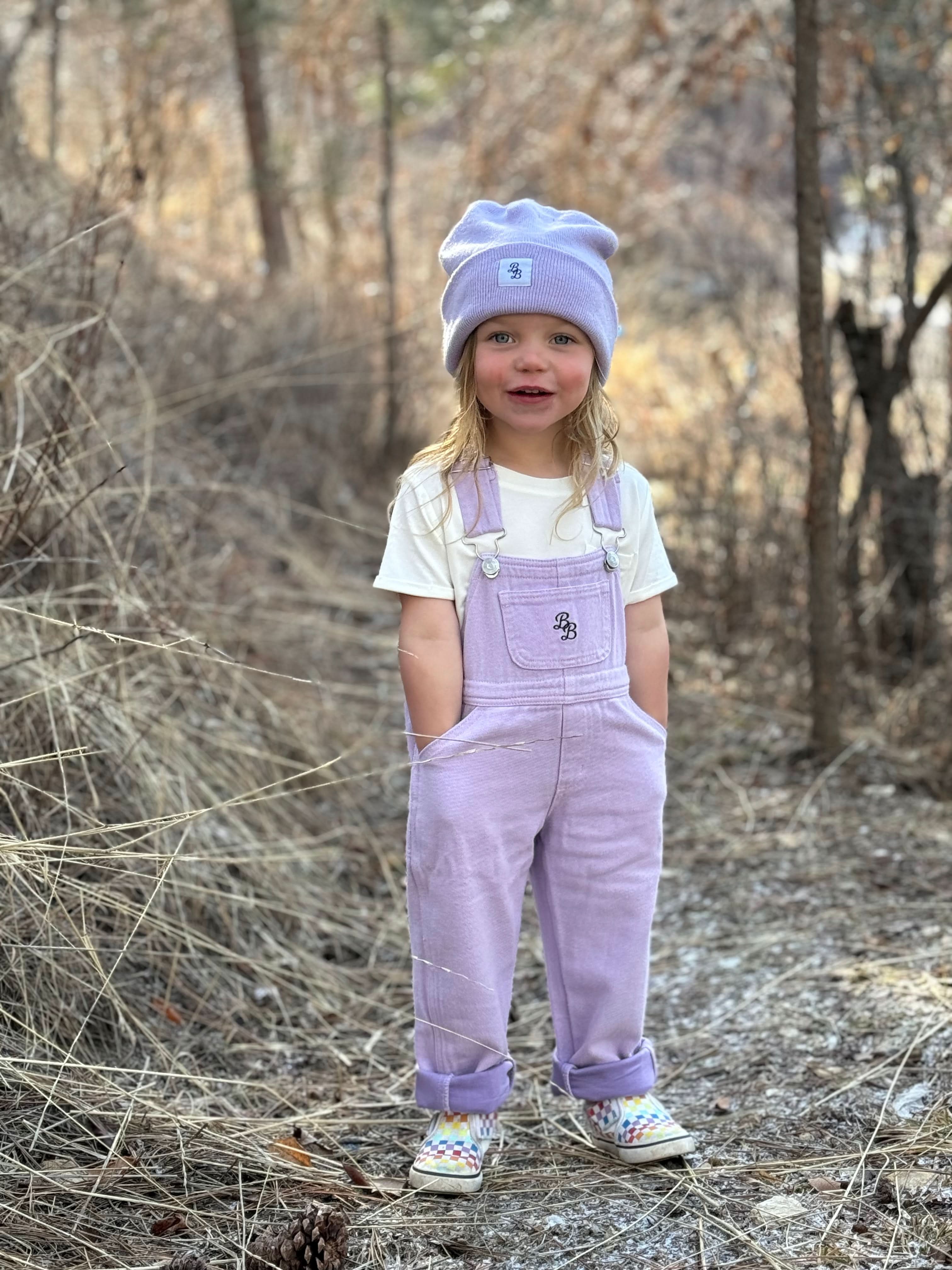 Lilac | Bamboo Lined Denim Overall