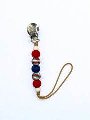 Pacifier Clip // Cherries Jubilee