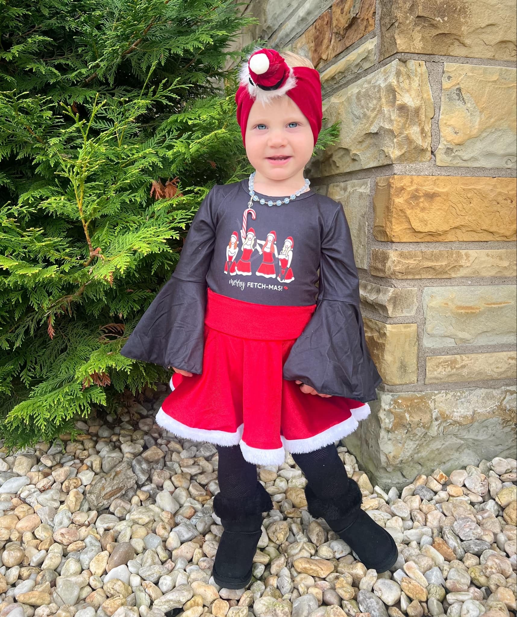 Christmas fetch skirted leo- One Piece