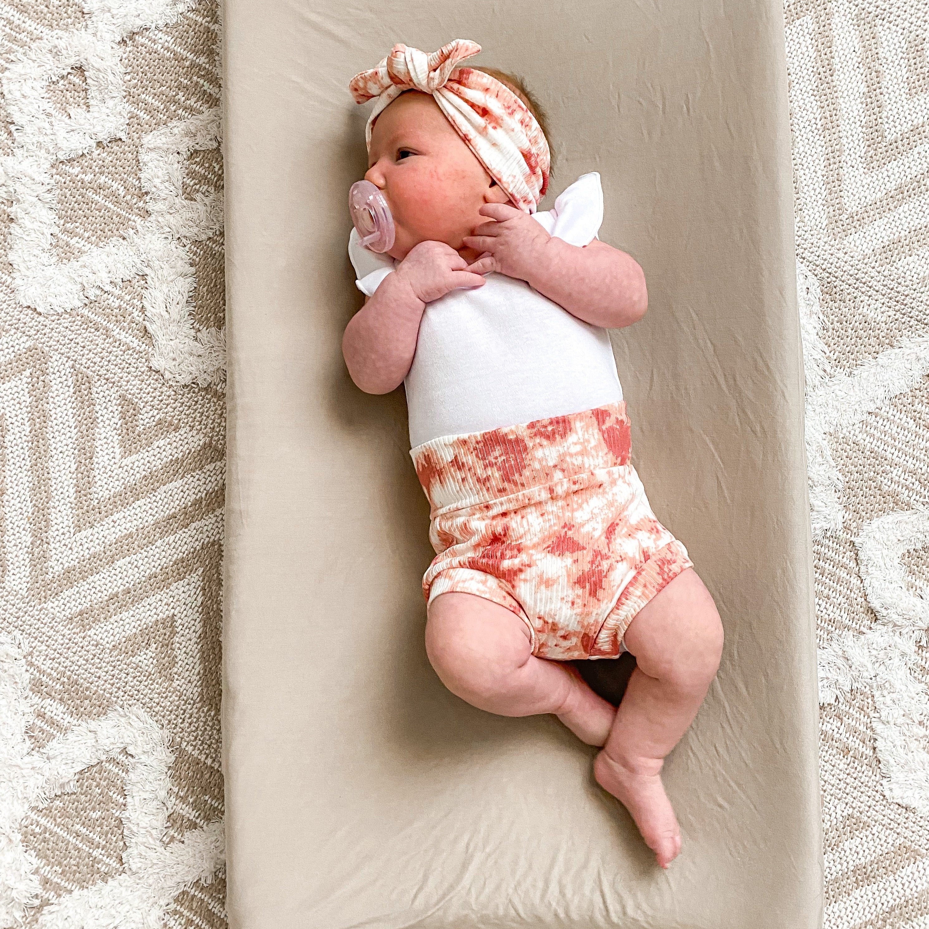 Rose Tie Dye Ribbed Bummies