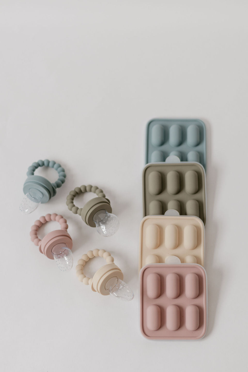 Silicone Fruit feeder & Ice Tray Set