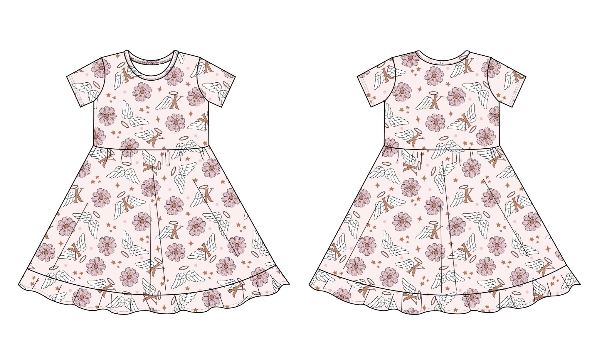 KALLIE'S WING'S DREAM RUFFLE DRESS
