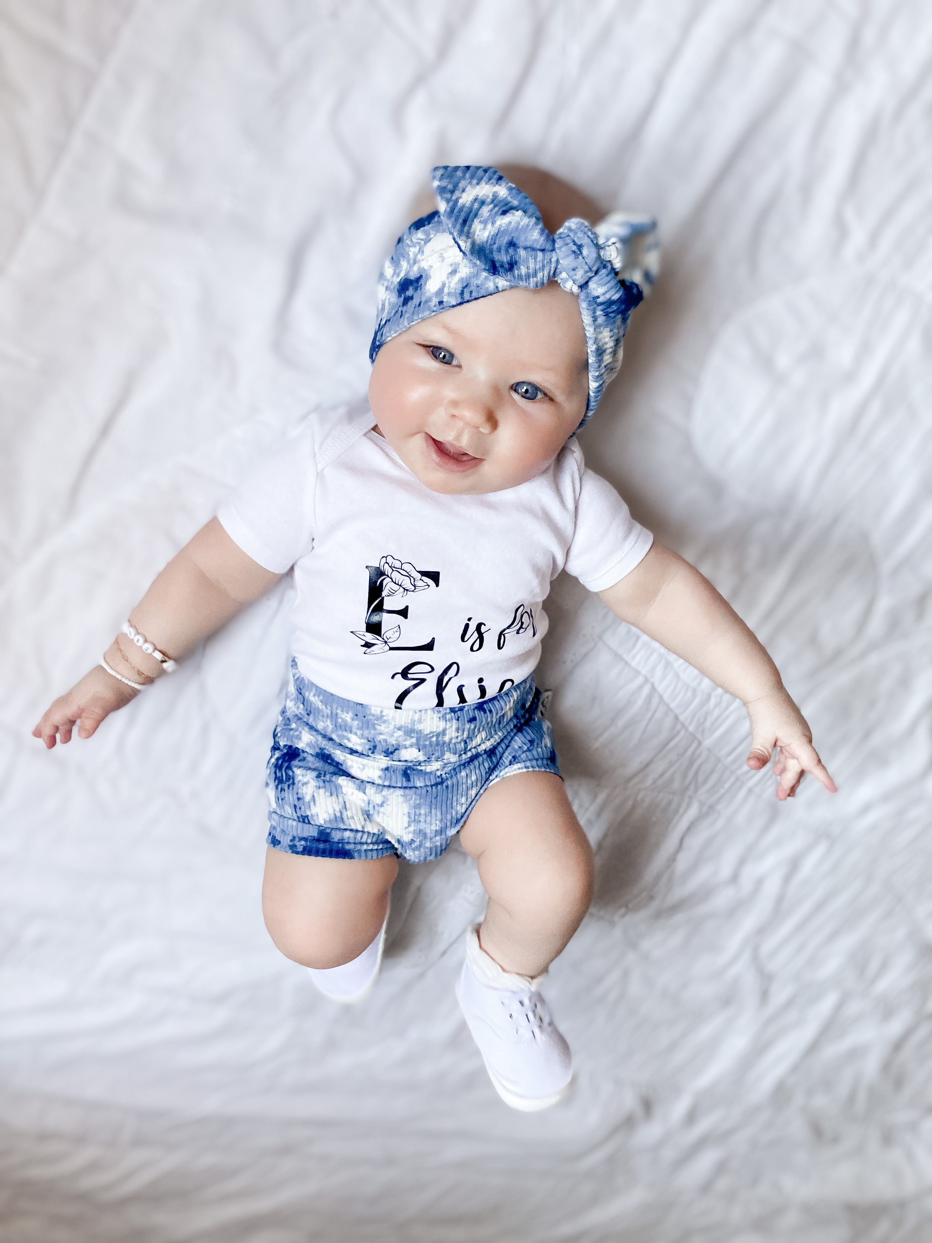 Denim Tie Dye Ribbed Bummies