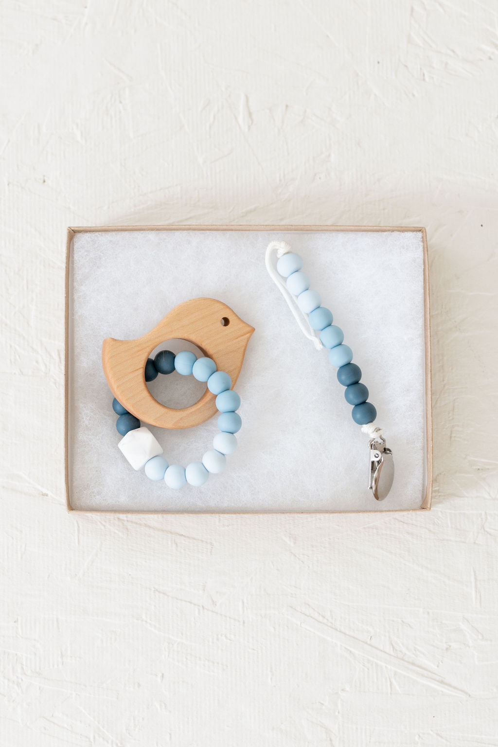 Wooden Teether with Silicone Ring