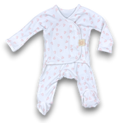 Heart2Heart Skin-to-Skin Onesie Pink Hearts