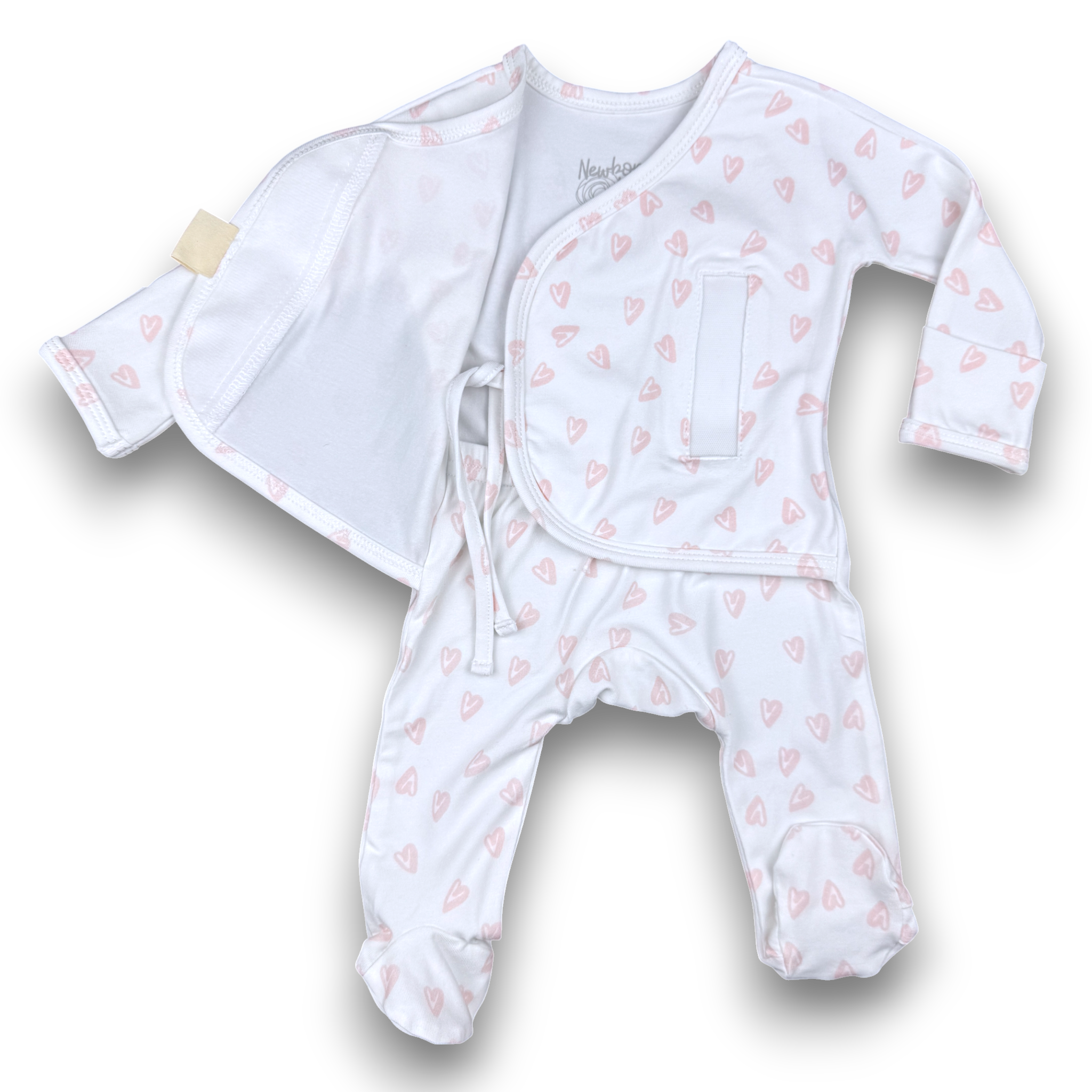 Heart2Heart Skin-to-Skin Onesie Pink Hearts