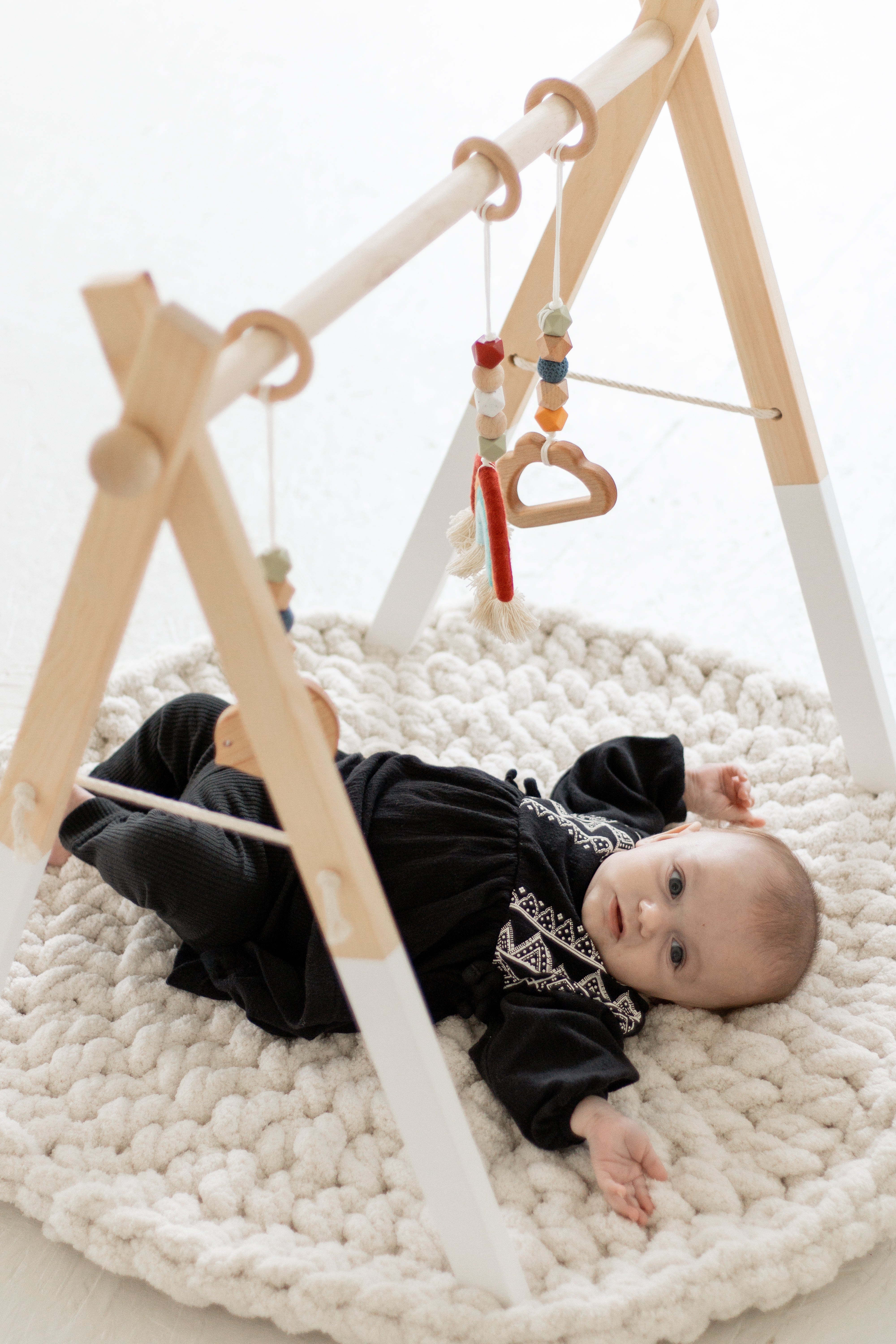 Hanging Rainbow Baby Gym Toys