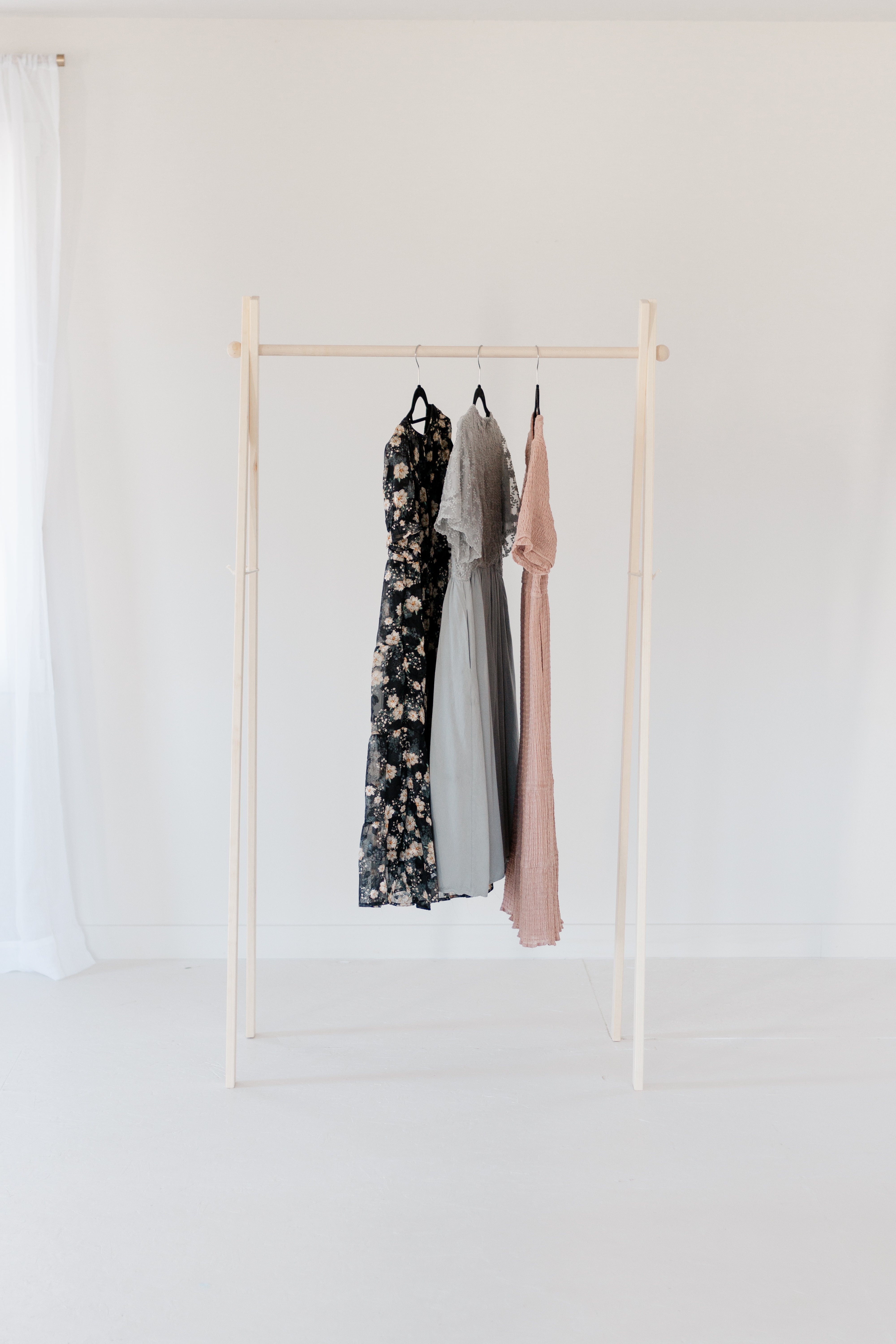 Large Wooden Clothing Rack