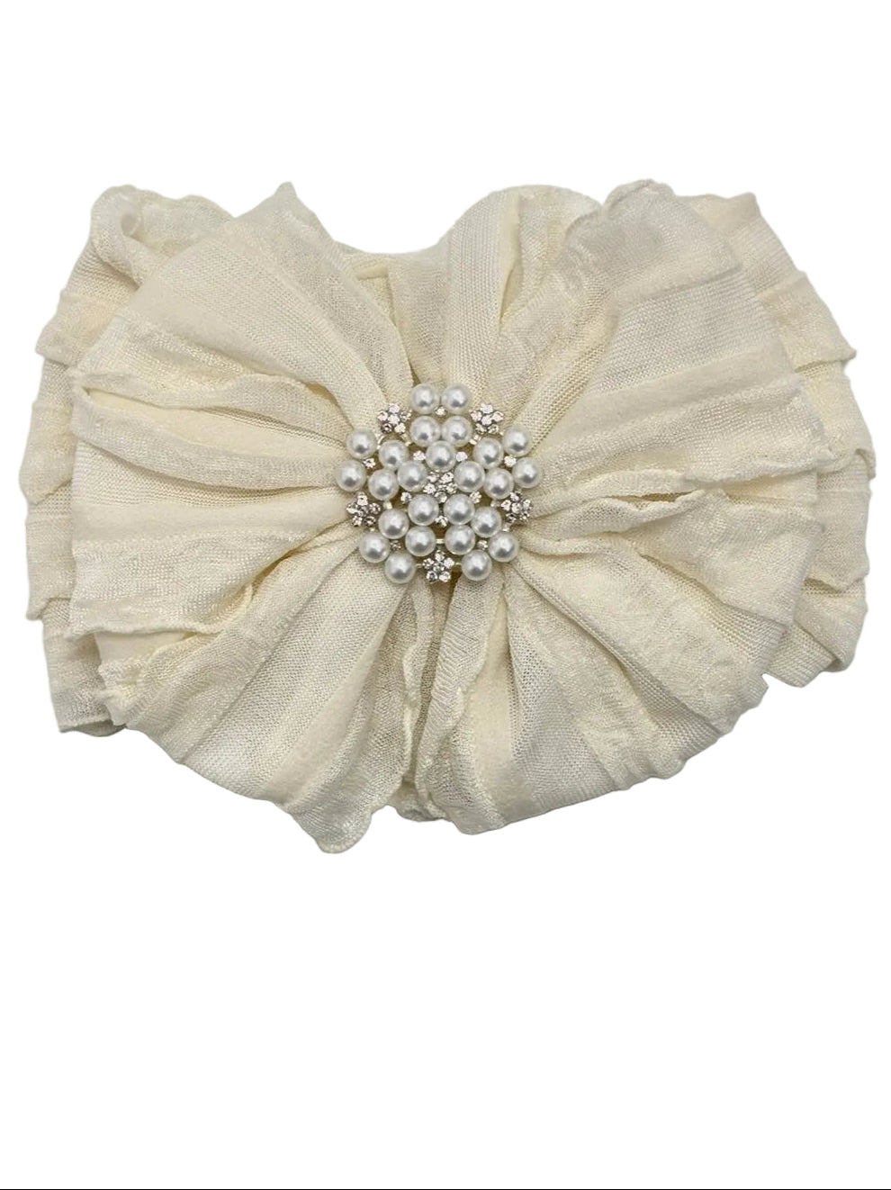 Pearl Ruffled Headband