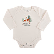 long sleeve graphic bodysuit | deer to my heart
