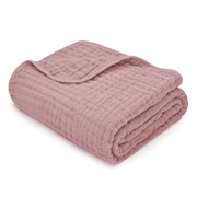 Baby Muslin Blanket in Mauve