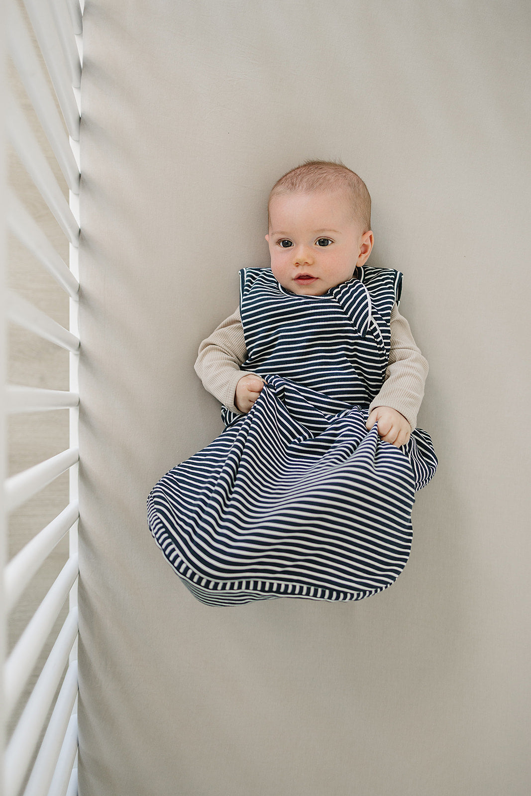 Navy Stripe Bamboo Sleep Sack