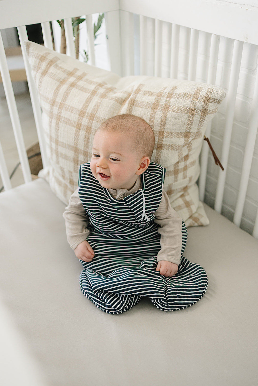 Navy Stripe Bamboo Sleep Sack