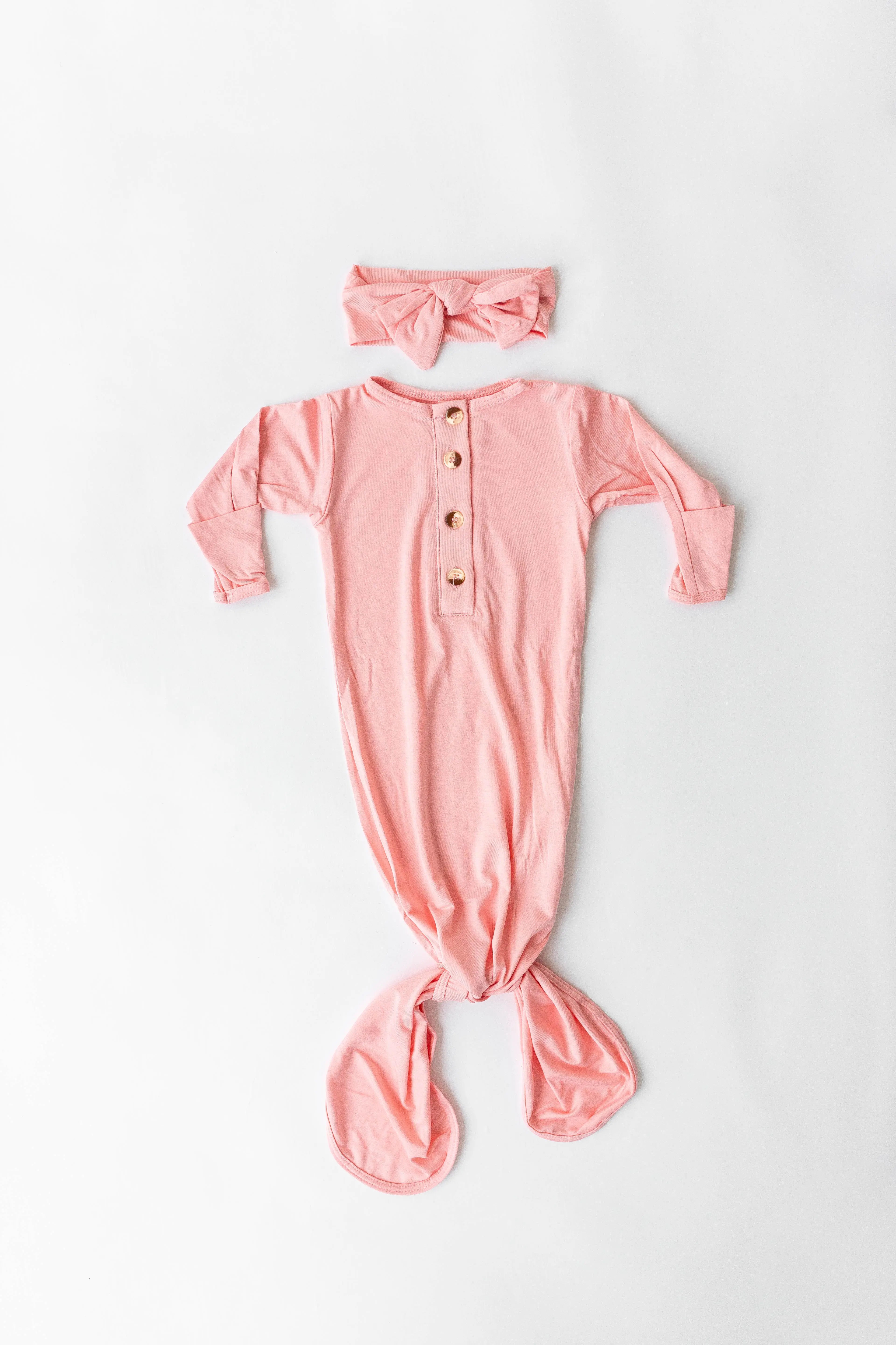 Stroller Society Newborn Gowns and Hat Set with Headband - Bloom