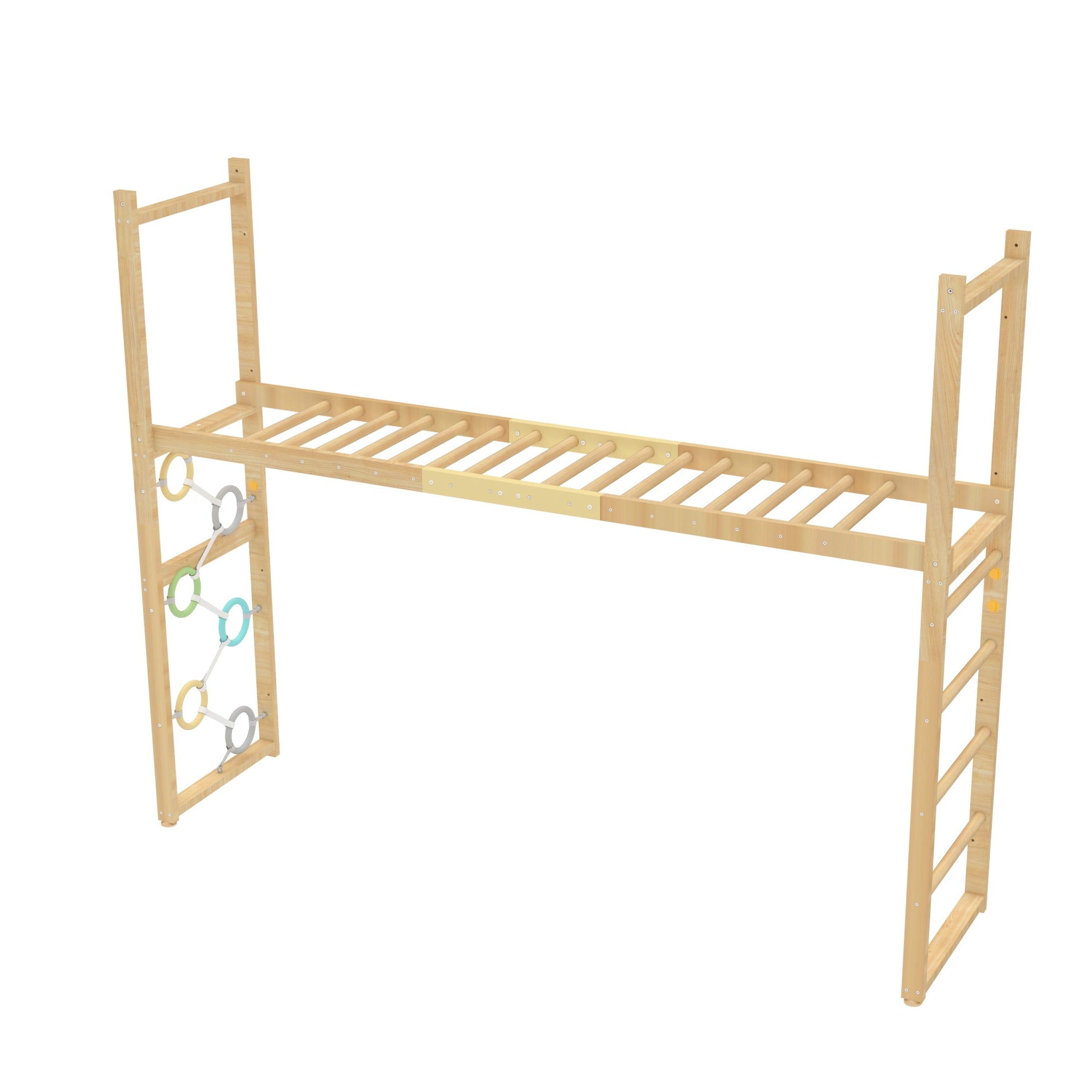 Monkey Bar Attachment – For 95 Inch MODULAR Walnut Swedish Ladder