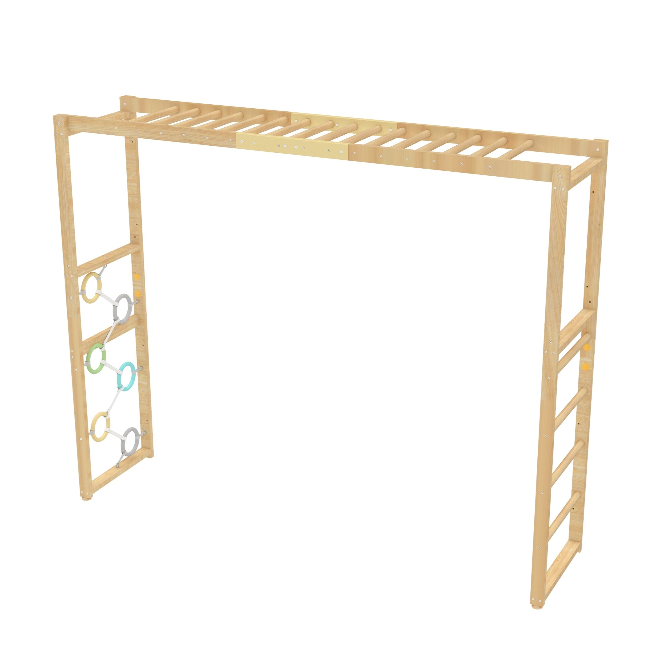 Monkey Bar Attachment – For 79 Inch MODULAR Walnut Swedish Ladder