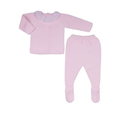 NATY | Pink Knitted Cotton All-in-One Set