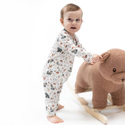 Southern Woodland Animals Green - Uni Romper