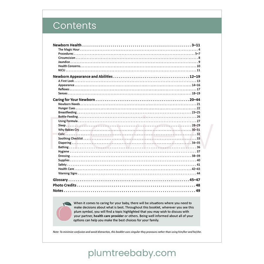Newborn Care Booklet