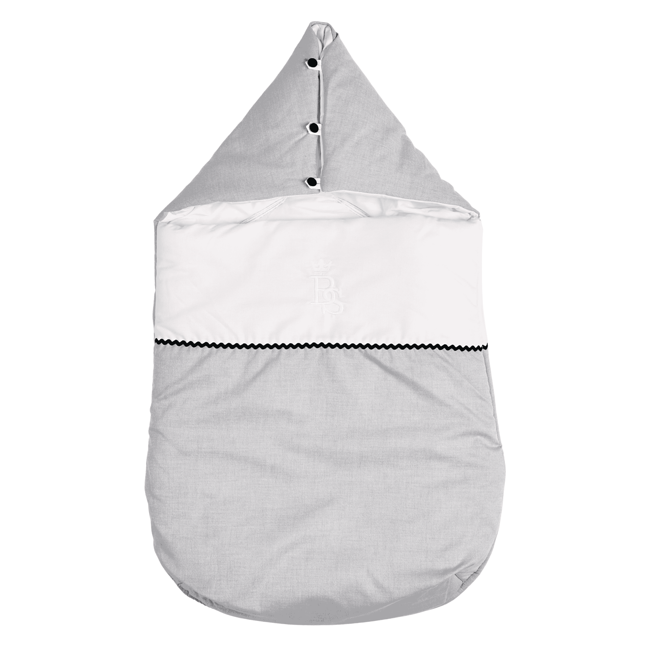 PETIT MARIN | Baby Boys Grey Cotton Baby Nest (80cm)