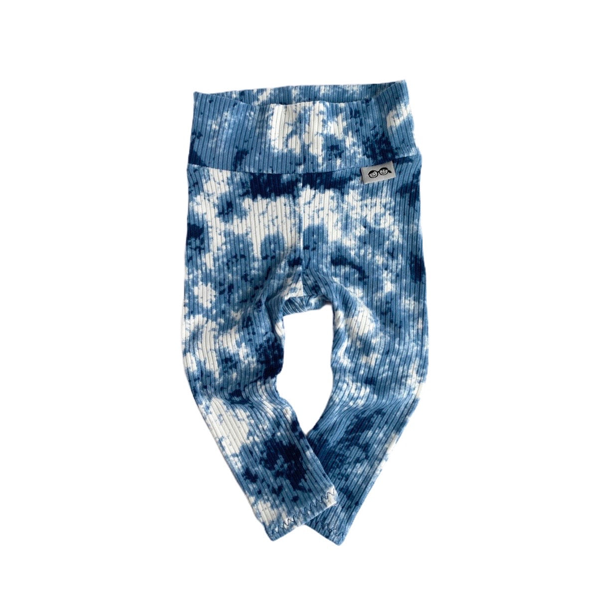 Denim Tie Dye Rib Leggings and/or Knot Beanie Hat