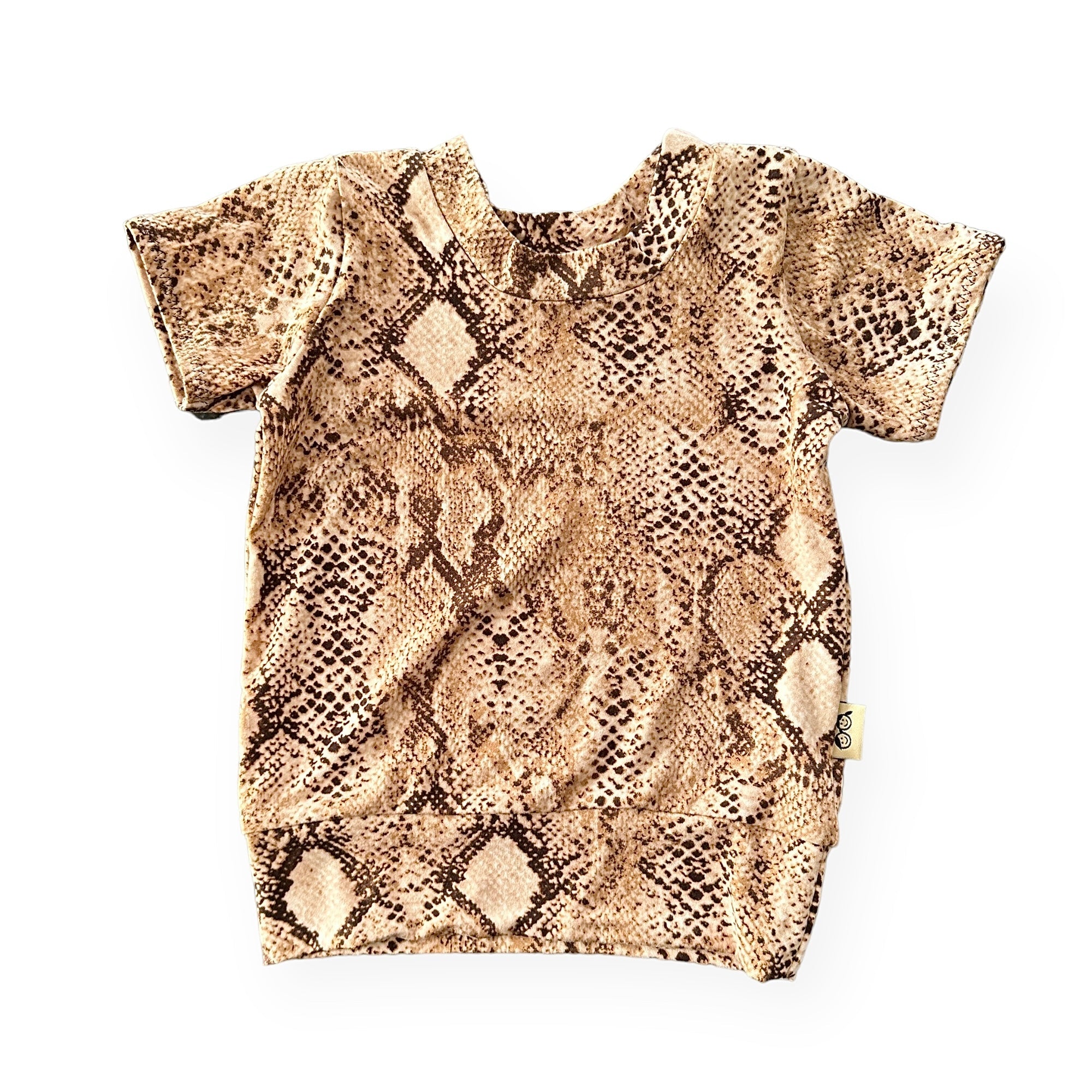 Tan Snake Print Summer Lounge Top