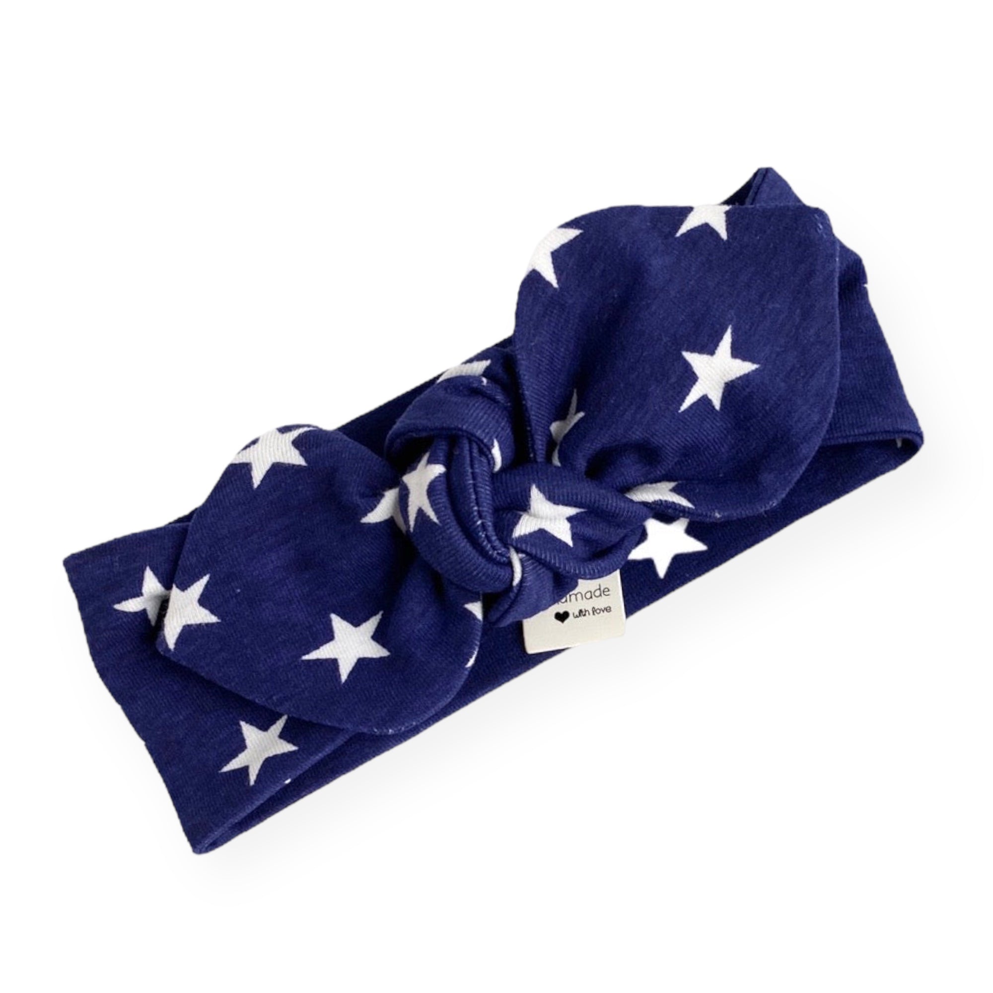 Red/White Stripe Leggings with Navy Stars Headband
