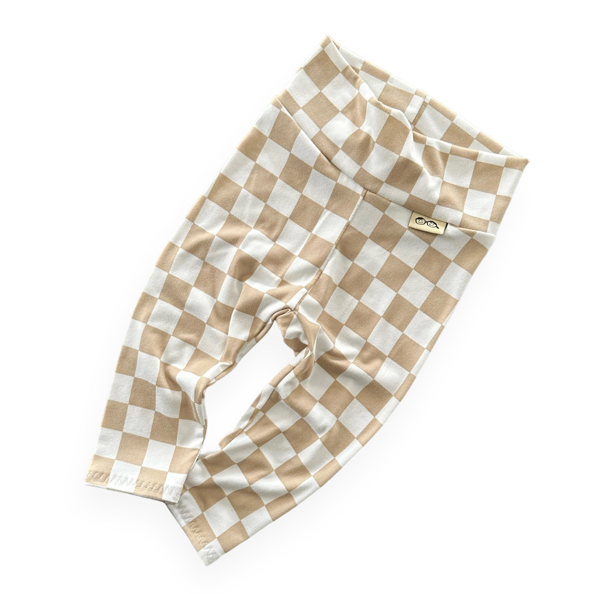 Taupe Retro Checkered Lounge Set