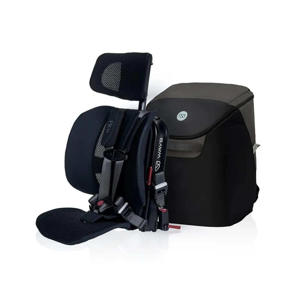 Pico Travel Car Seat with Premium Carrying Bag- Lightweight, Portable