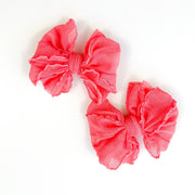 Pink Grapefruit Ruffle Clip