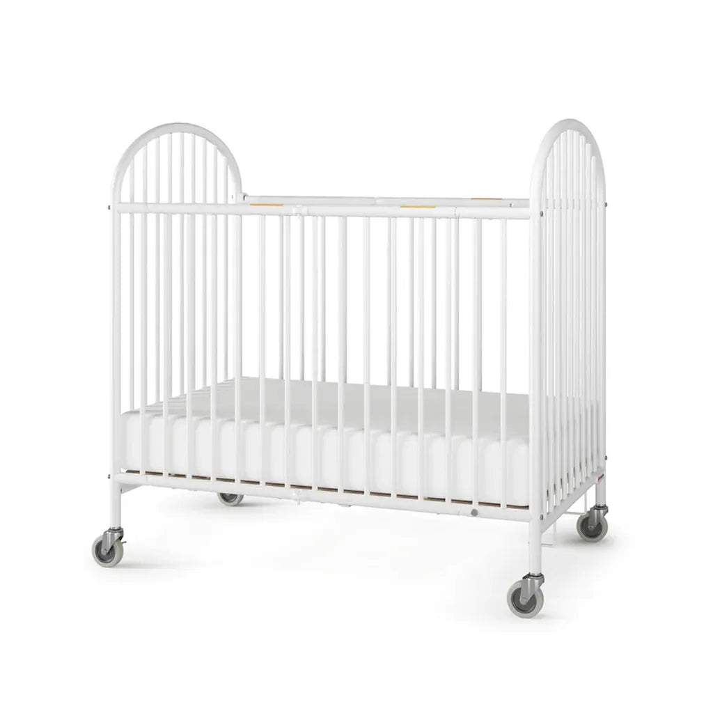 Pinnacle Folding Metal Baby Crib - Portable Hotel Crib