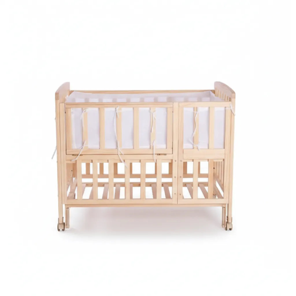 Portable Mini Baby Crib - Convertible Baby Cribs with Soft Foam