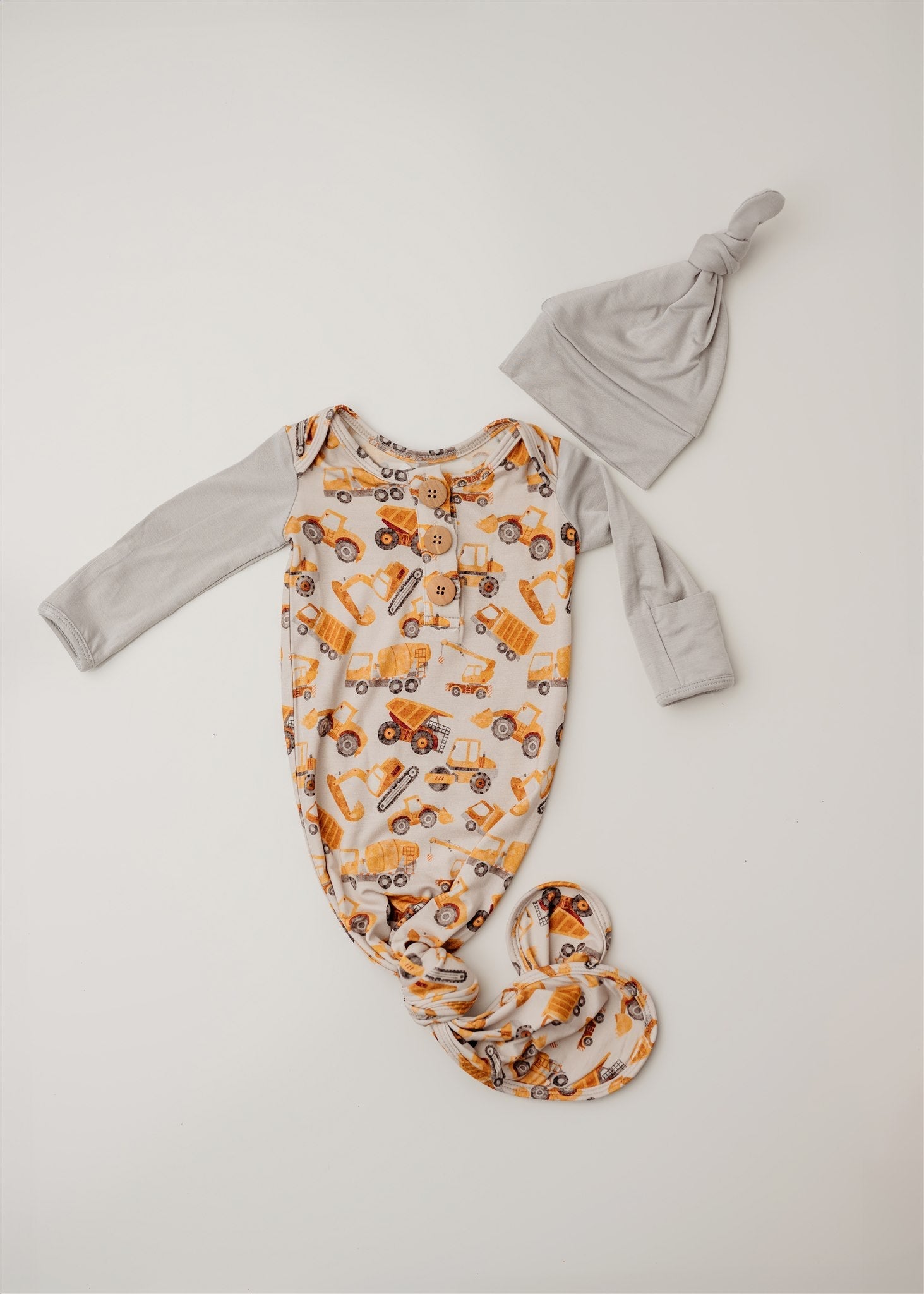 Little Loaders | Knot Gown & Hat Set