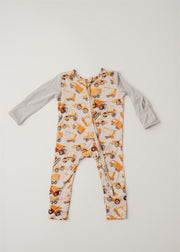 Little Loaders | Convertible Two-Way Zip Footie