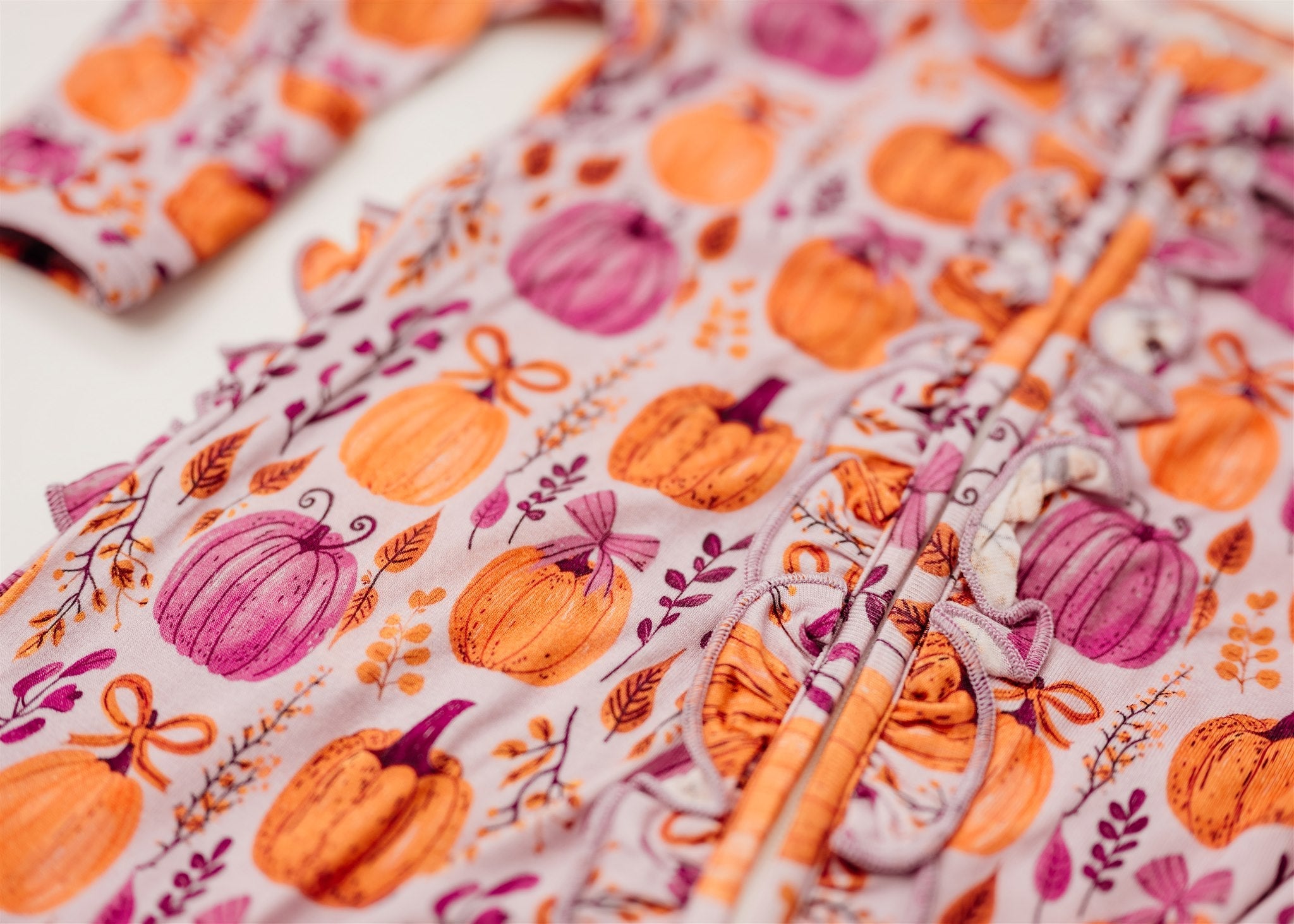 Sweet Harvest | Convertible Two-Way Zip Footie