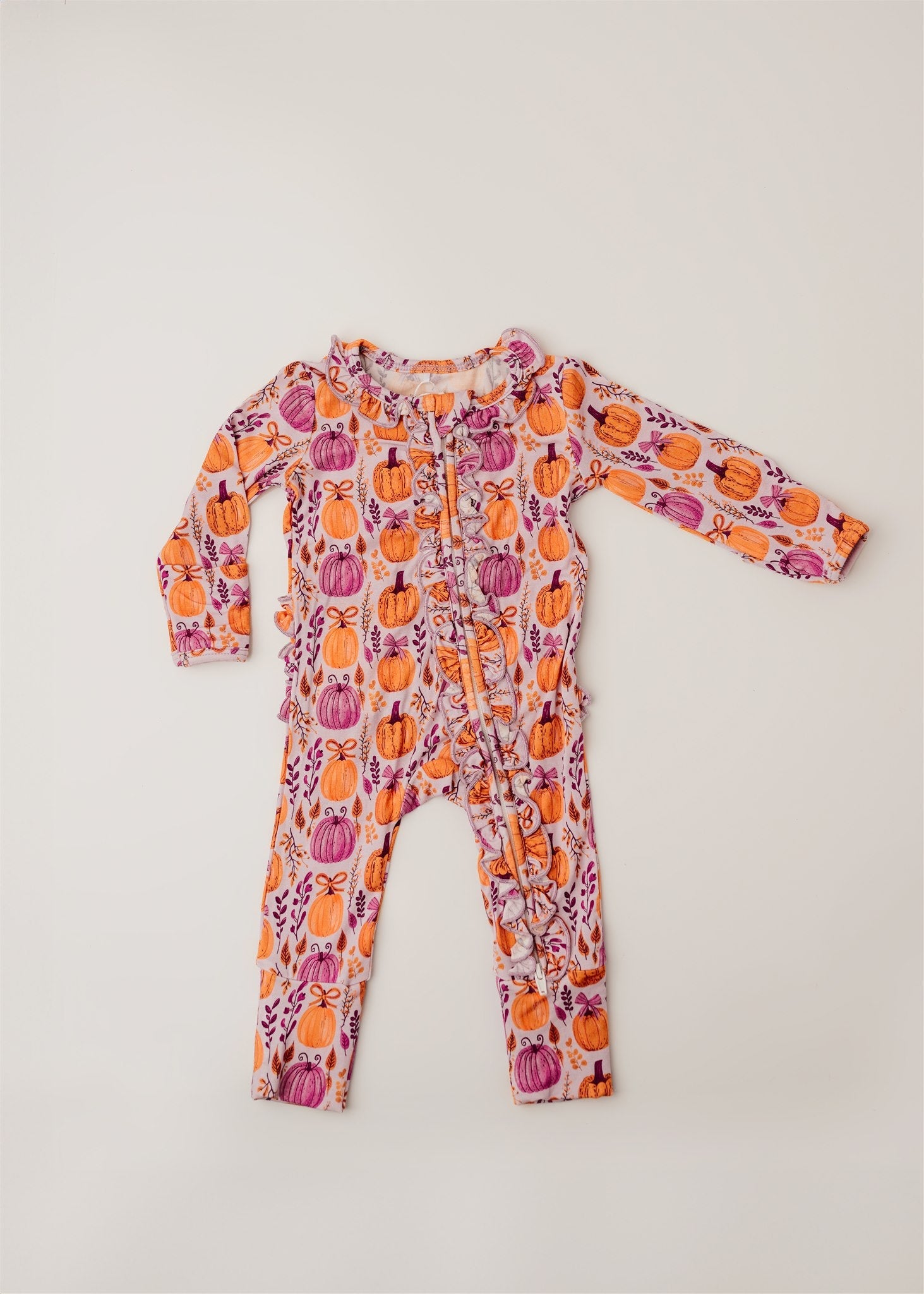 Sweet Harvest | Convertible Two-Way Zip Footie