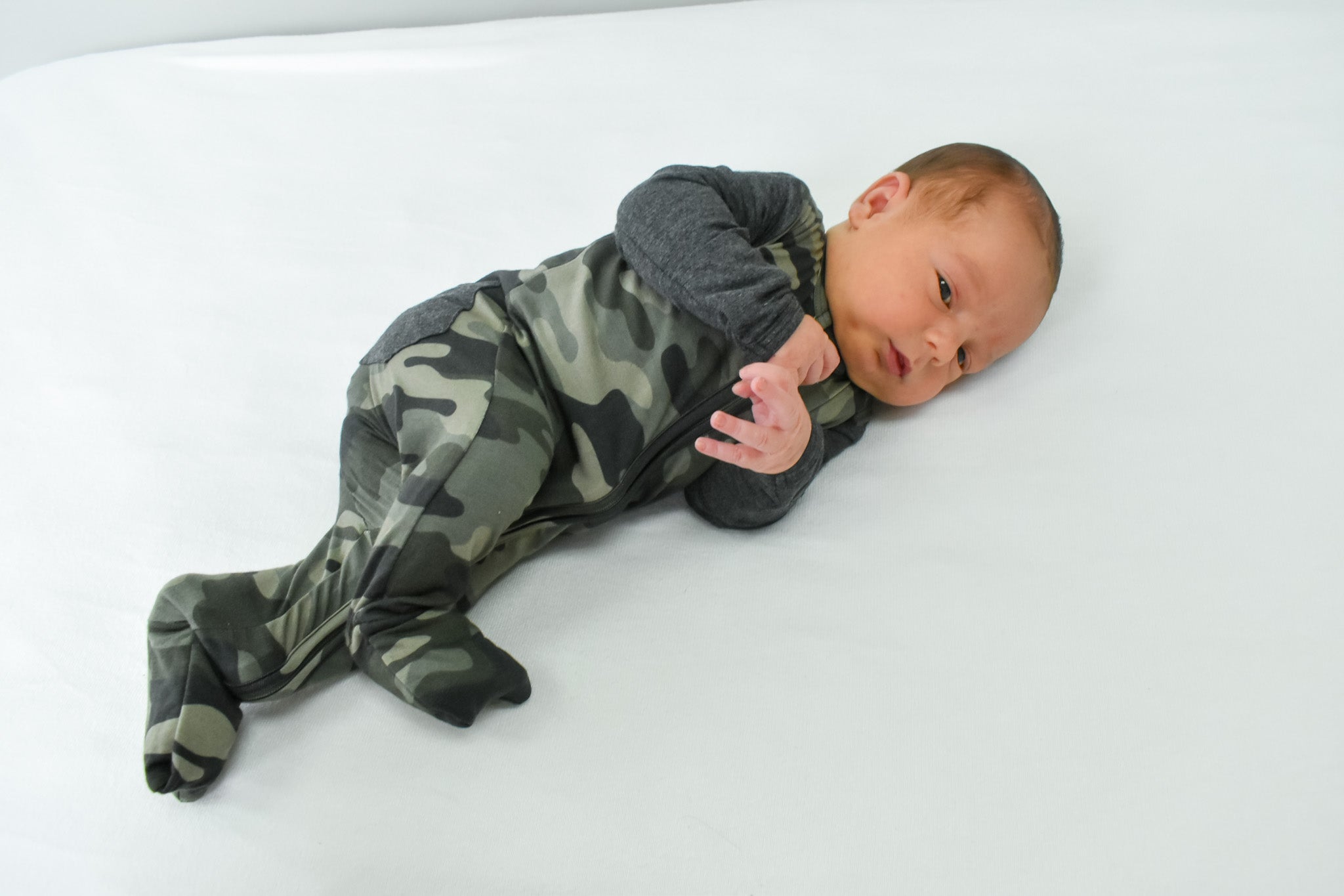 Camo | Convertible Two-Way Zip Footie