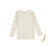 The Printed Long Sleeve Tee - Seashell