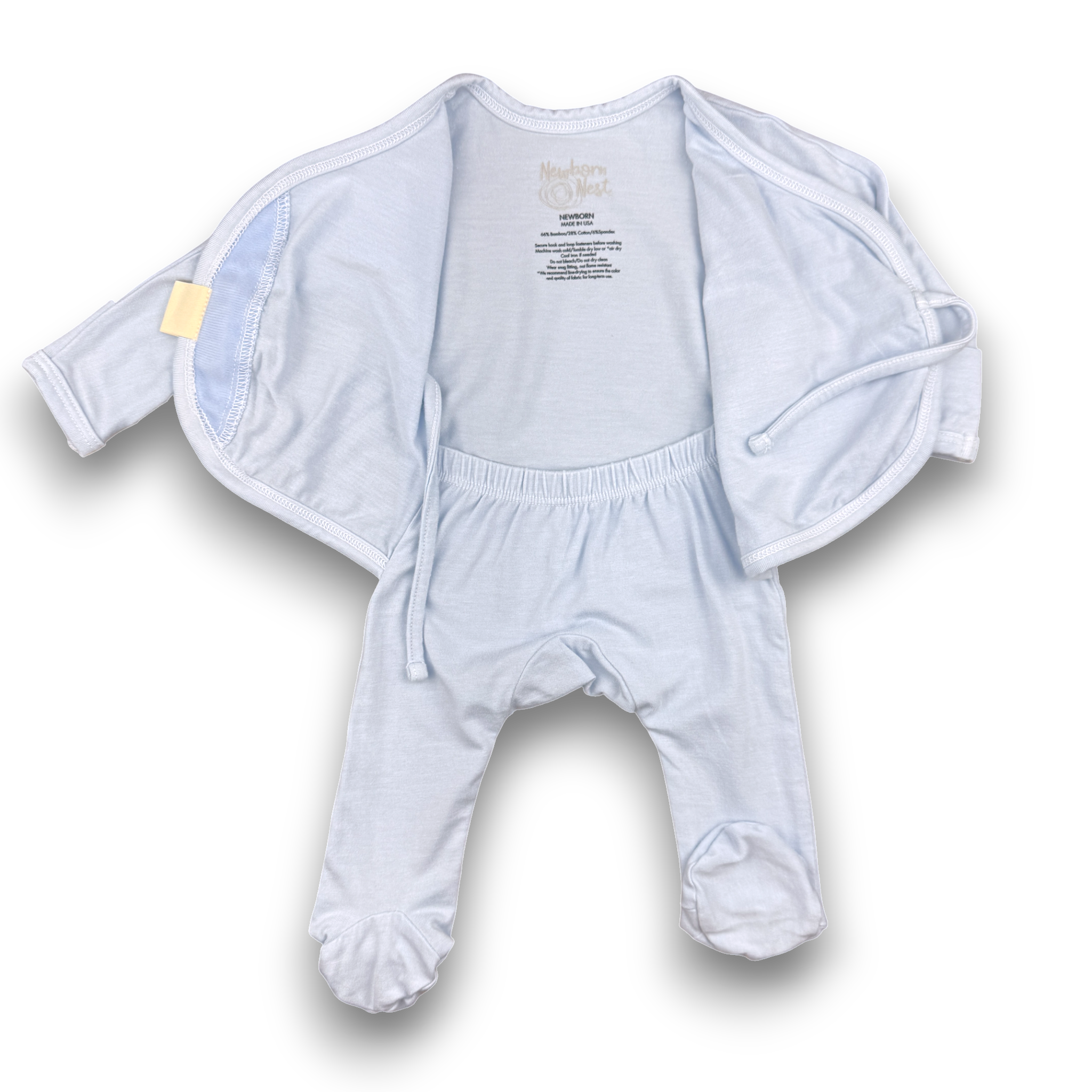 Heart2Heart Skin-to-Skin Onesie Baby Blue