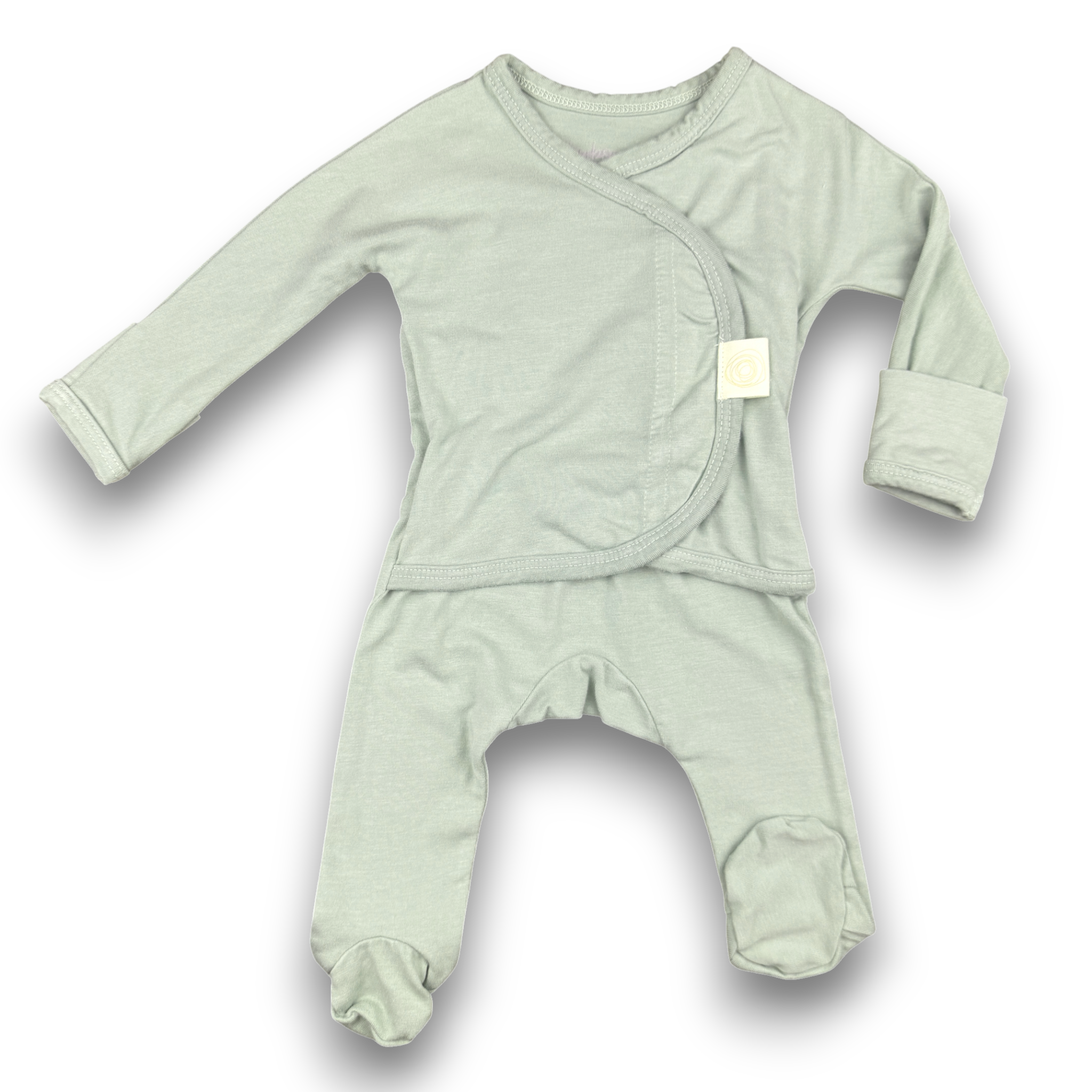 Heart2Heart Skin-to-Skin Onesie Sage Green