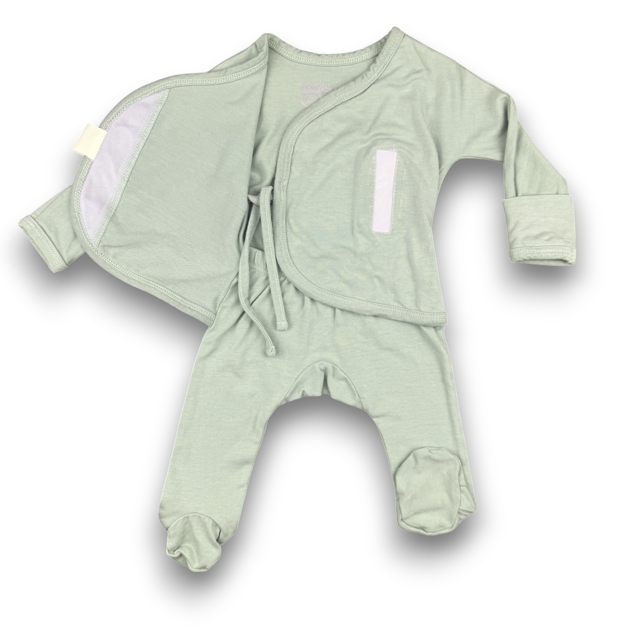 Heart2Heart Skin-to-Skin Onesie Sage Green