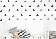 Abstract Equilateral Triangles - Fabric Nursery Wall Art Decals