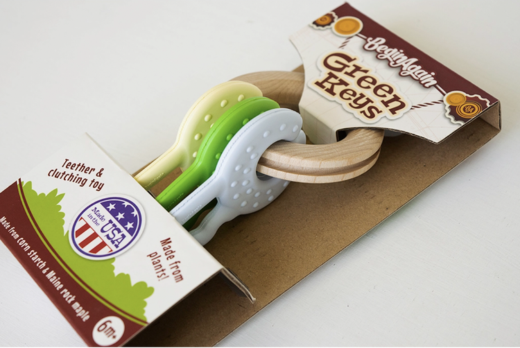 Green Keys Clutching & Teething Toy